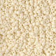 Miyuki seed beads 11/0 - Opaque ivory 11-491